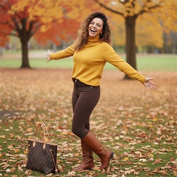 پلیور یقه اسکی جینا