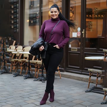 پلیور یقه اسکی جینا